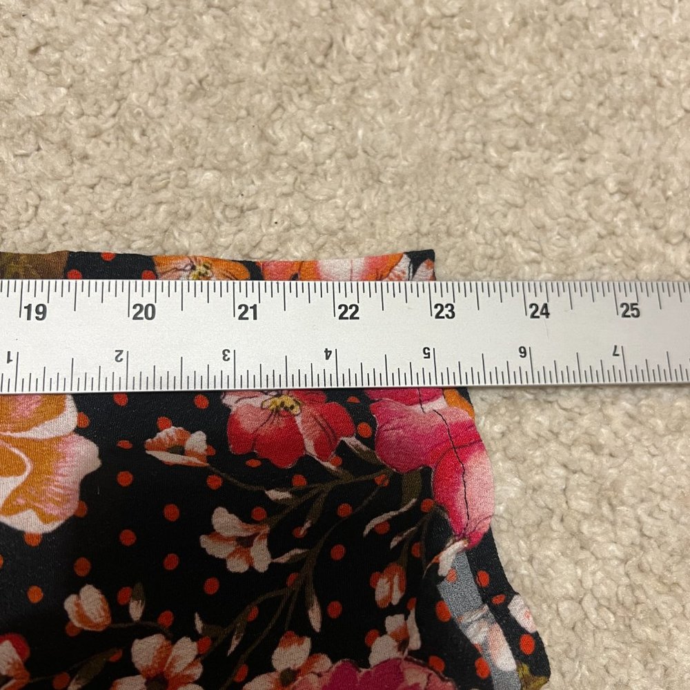 Kachel x Anthropologie Jumpsuit Size 6 Wide Leg Floral Black Pink Yellow - Picture 8 of 10